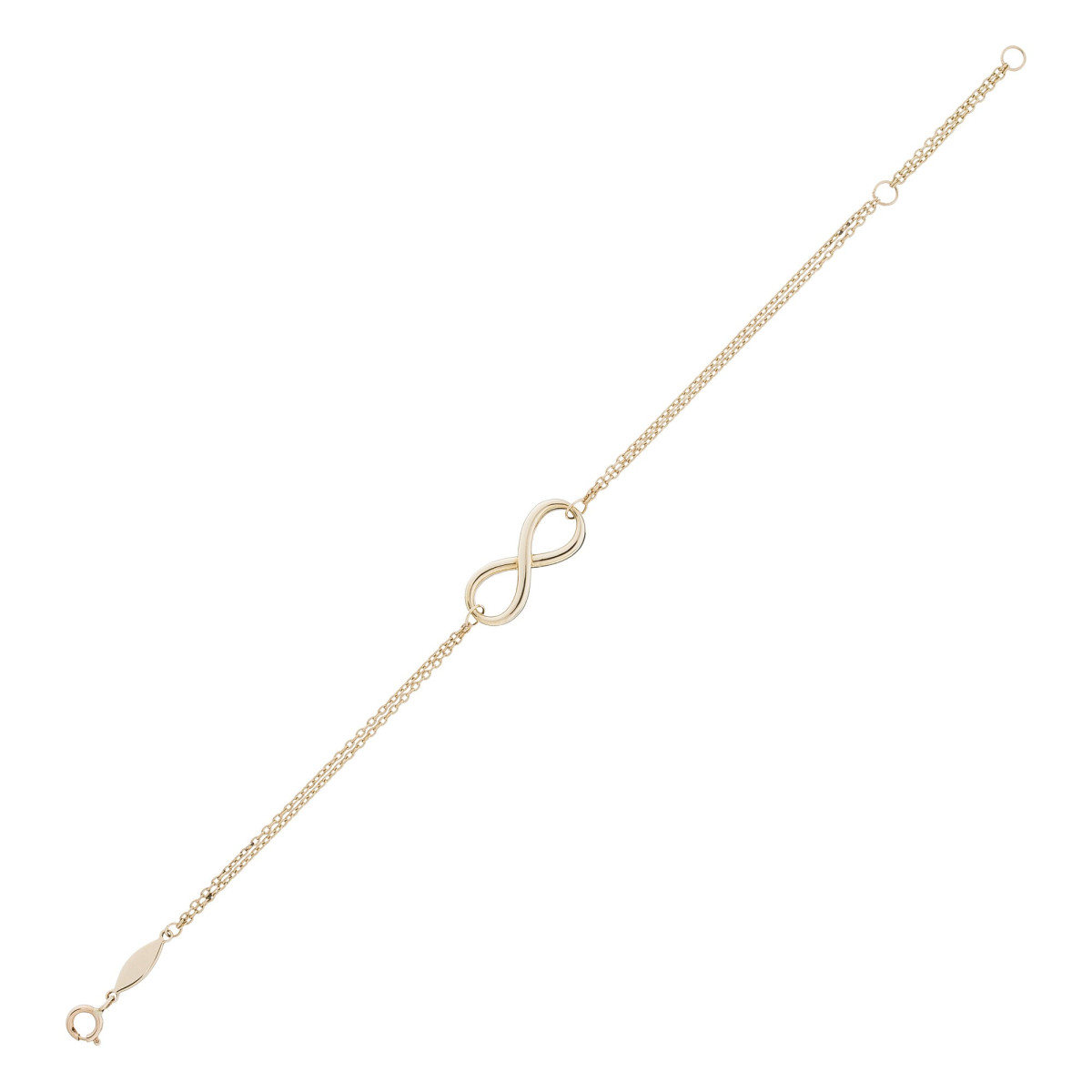 Bracelet or jaune "Infinity" Bracelet "Mélancolie" Or jaune