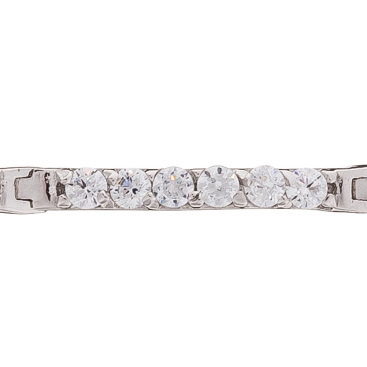 Bracelet chaine or blanc et oxydes de zirconium "Sincérité"