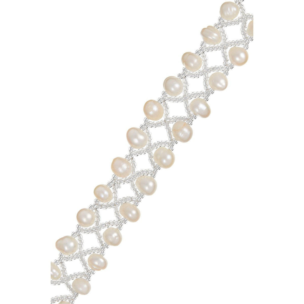 Bracelet argent et perles de culture blanches "Grace de perles"