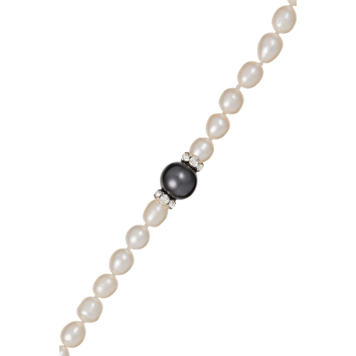 Bracelet argent et perles de culture blanches et noires "Jolie Nacre"