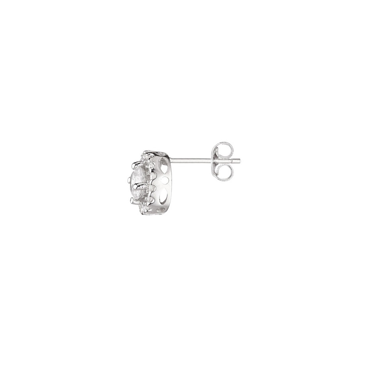 Boucles d'oreilles argent et oxydes de zirconium "Eclatante"