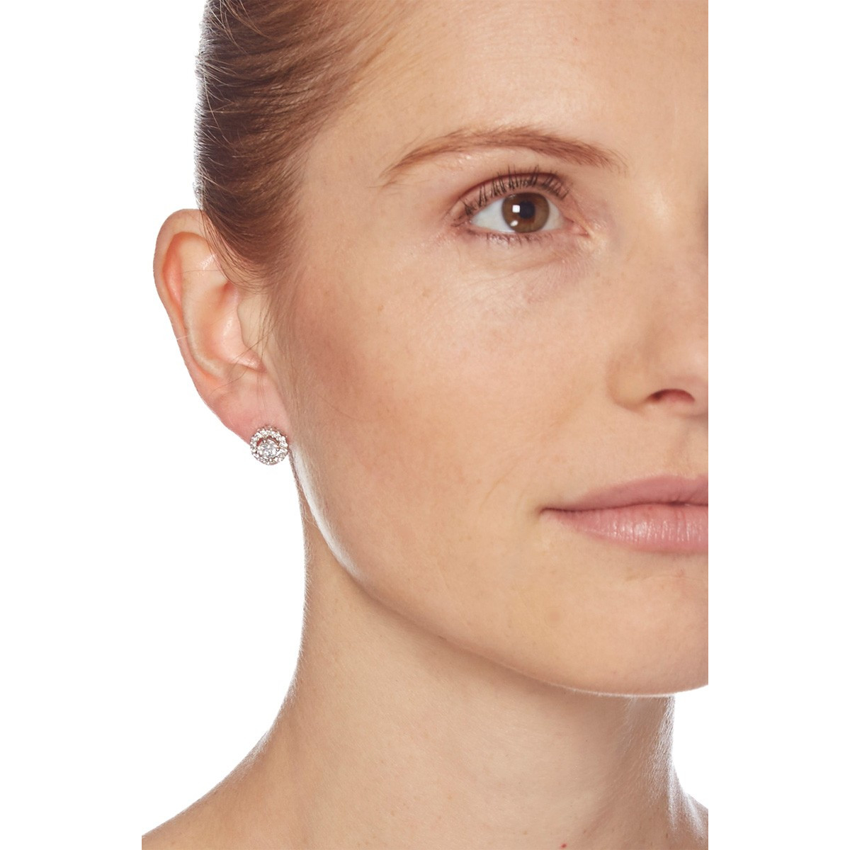 Boucles d'oreilles argent et oxydes de zirconium "Eclatante"