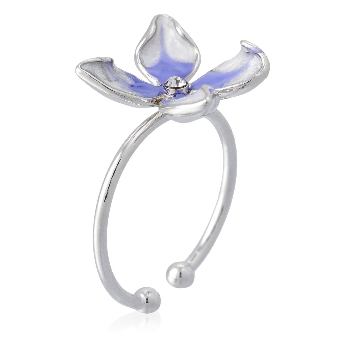 Bague Ajustable "Cardamine des Près" Argenté