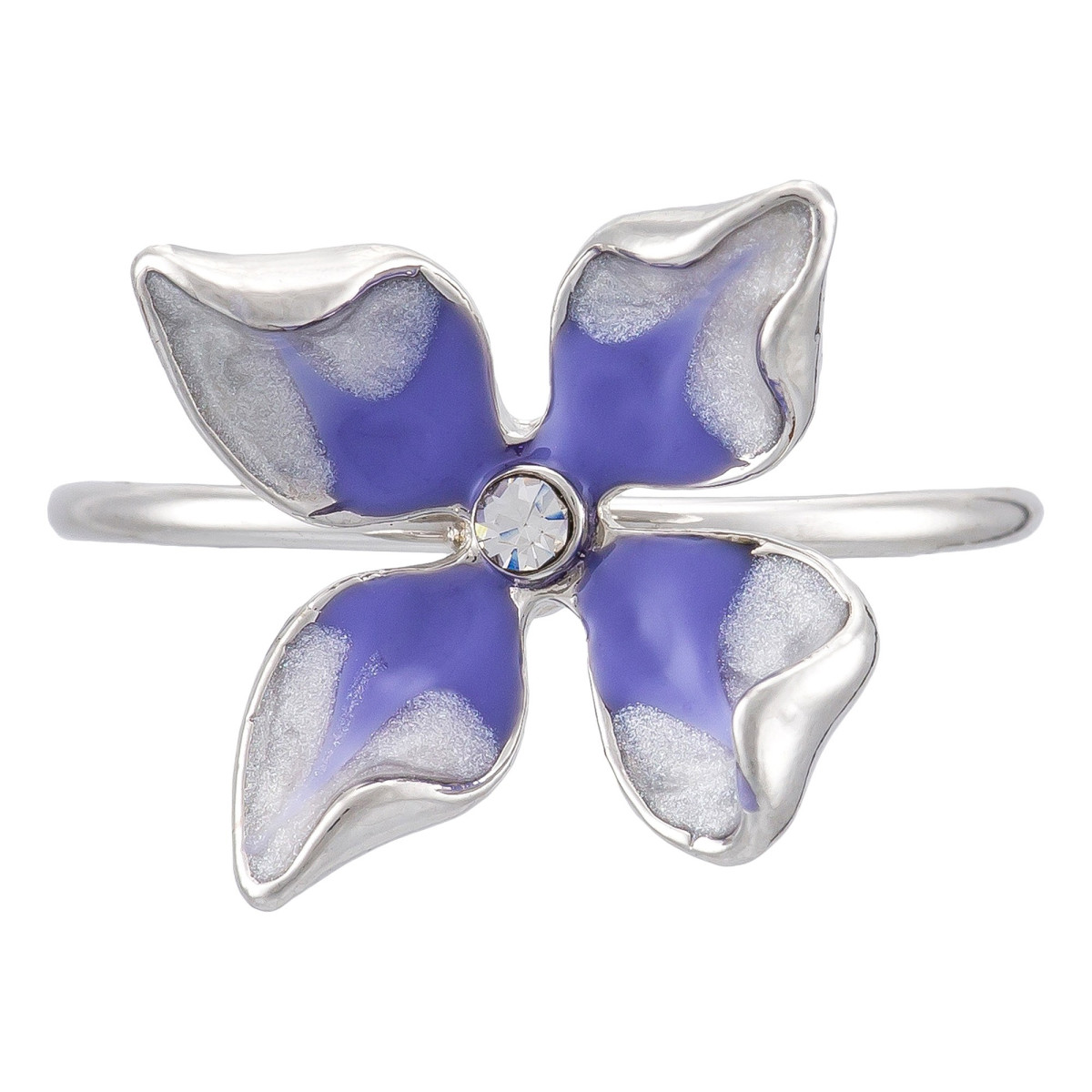 Bague Ajustable "Cardamine des Près" Argenté