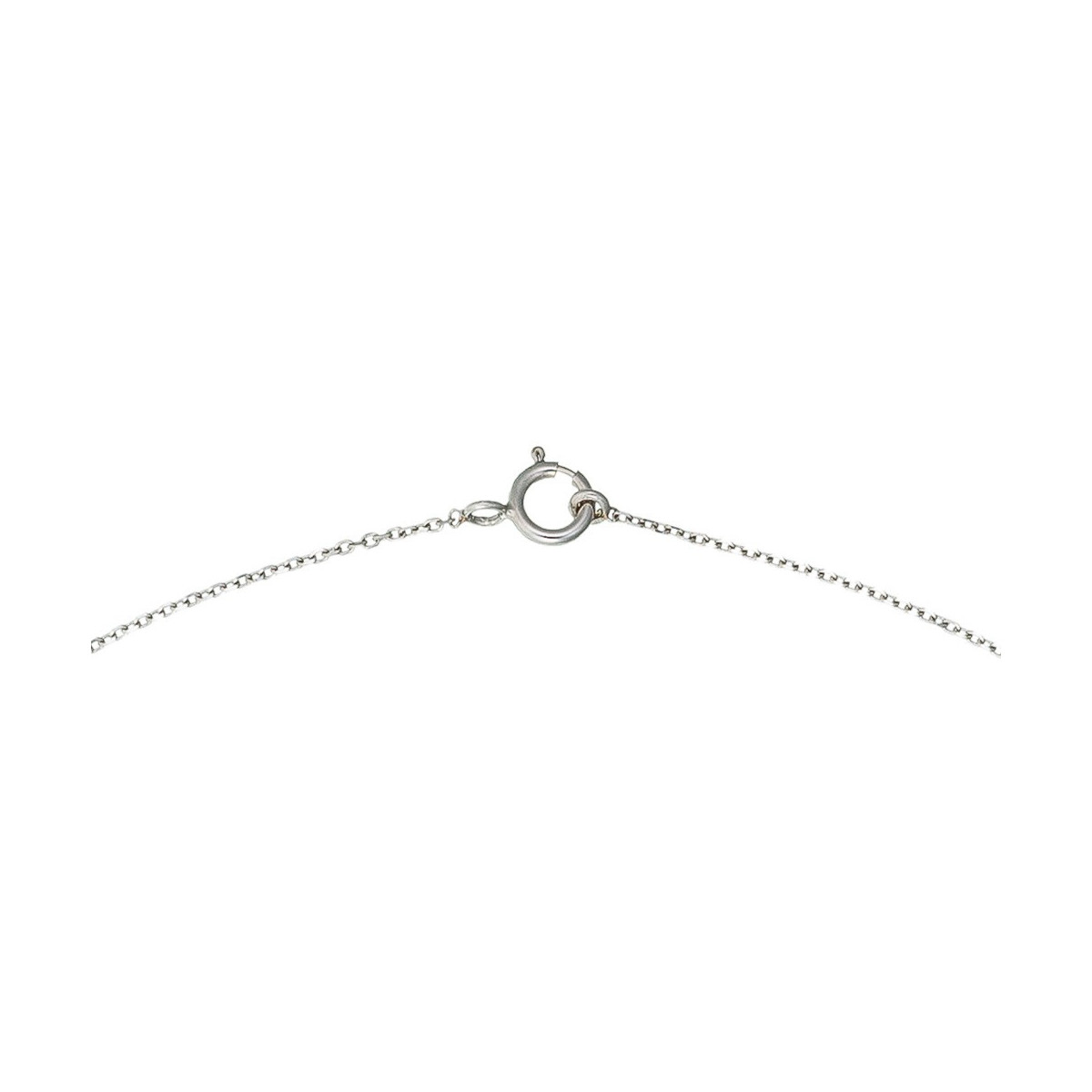 Collier "Attachement Enchanté" Or blanc et Diamant