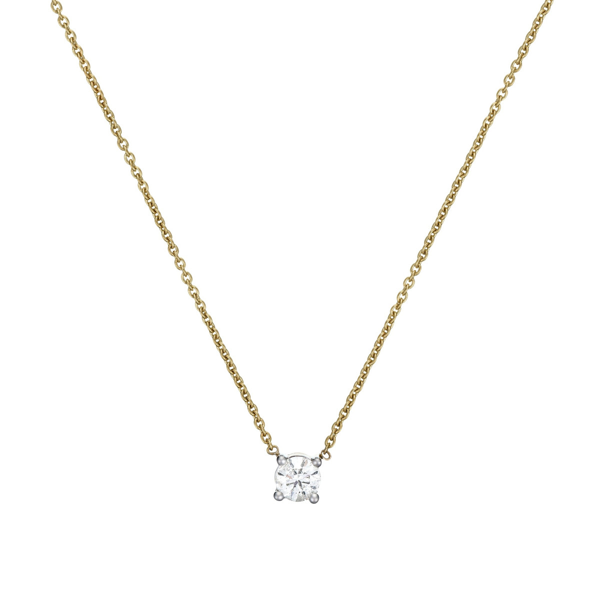 Collier "Brillant d'Amour" Or Jaune et Diamants Collier "Attachement Enchanté" Or jaune et Diamant