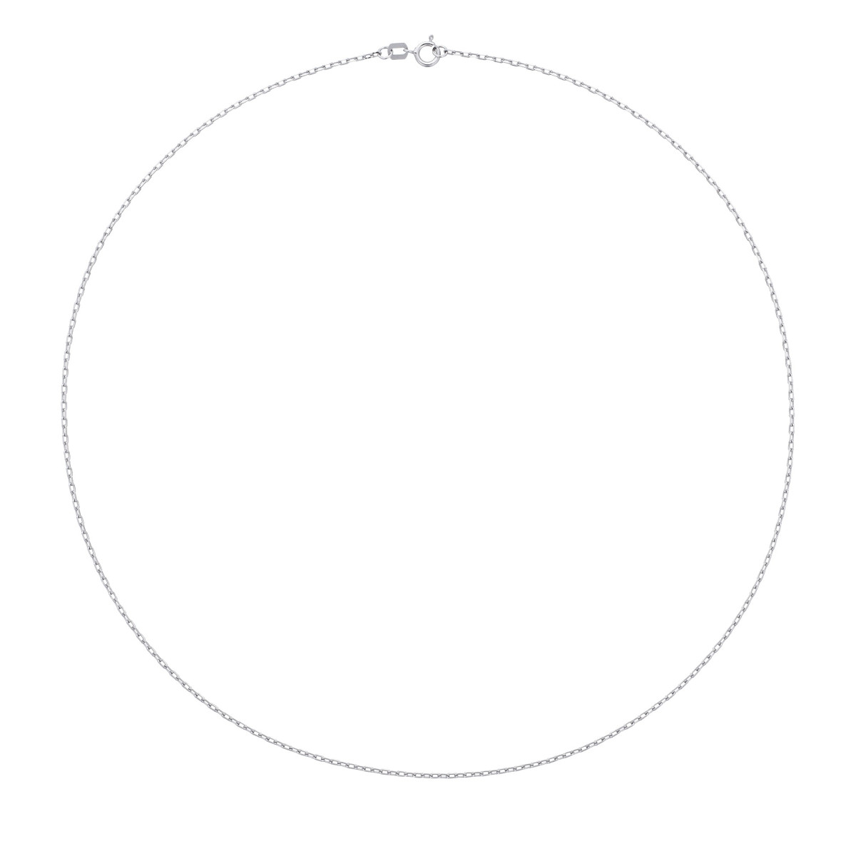 chaîne en or blanc pour femme Chaîne en Or Blanc 43cm