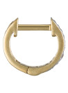 Boucles d'oreilles Or Jaune et Diamants 0,06 carat "ANNEAU PM"