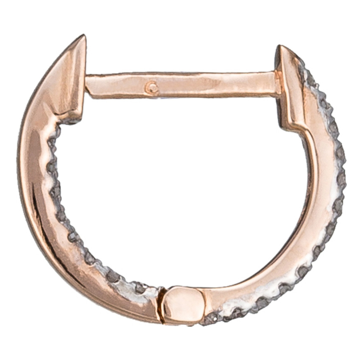 Boucles d'oreilles "Ma Chérie" Or rose et Diamant