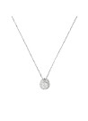 Pendentif  "Mon Brillant" Or Blanc et Diamants