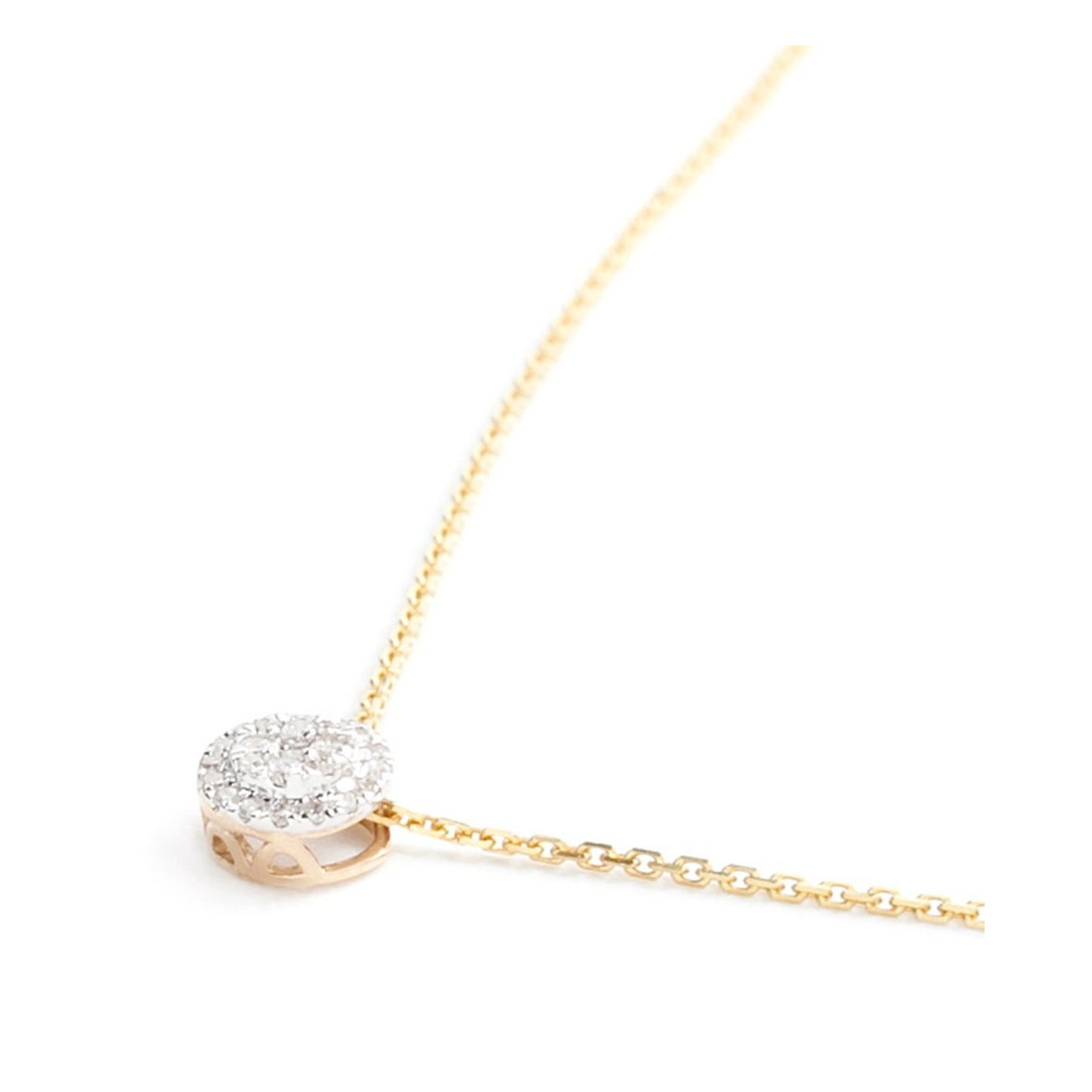 Pendentif "Mon Brillant" Or Jaune et Diamants