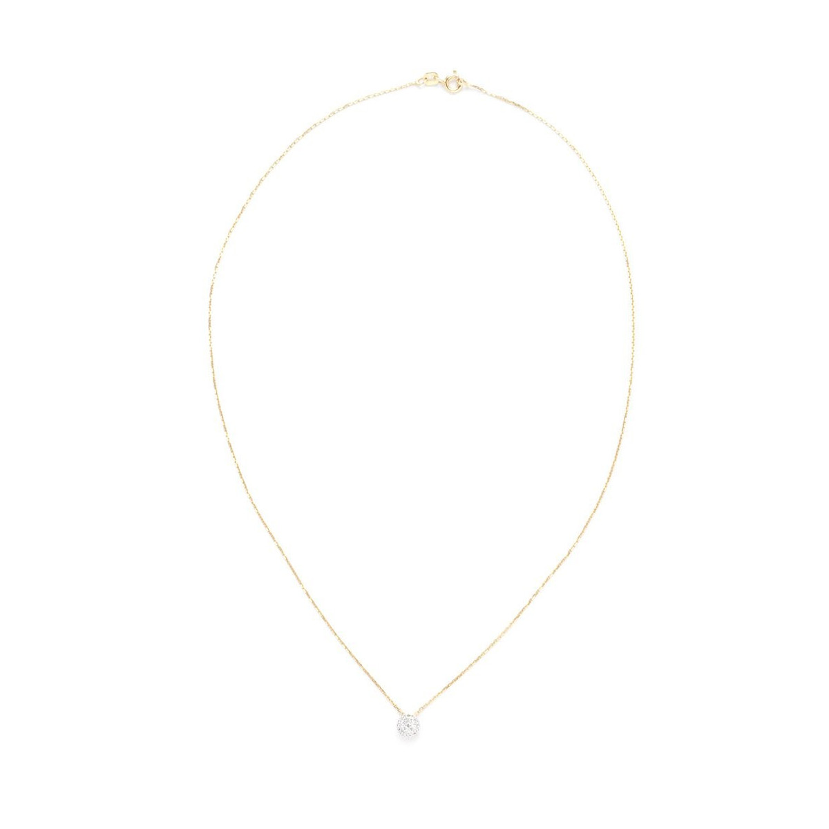 Pendentif "Mon Brillant" Or Jaune et Diamants