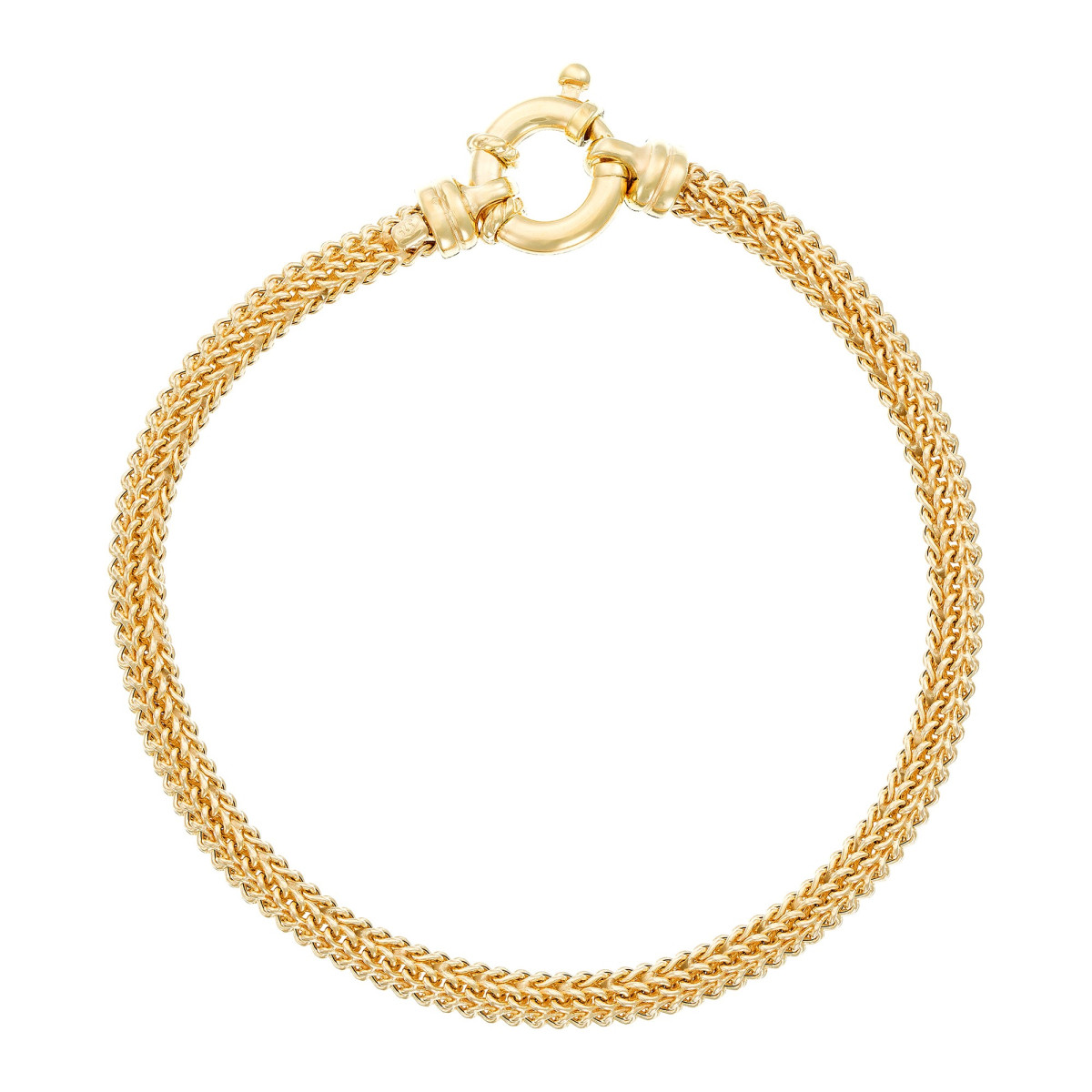 Bracelet Or Femme MAILLE TUBULAIRE Bracelet "Luciole" Or jaune