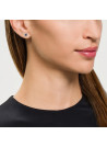Boucles d'oreilles Or Blanc, Diamants 0,11 carats et Saphir 0,74 carats "Somptueux saphir"