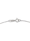 Pendentif Or Blanc et Diamants 0,10 carats "Brillant Luciana" + chaîne argent offerte