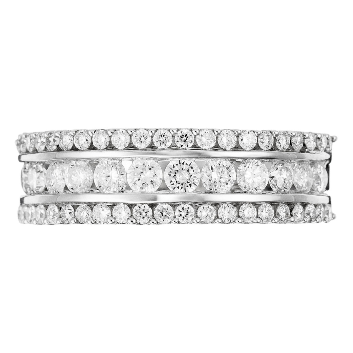 Bague "Amour Solaire" Or blanc et Diamant