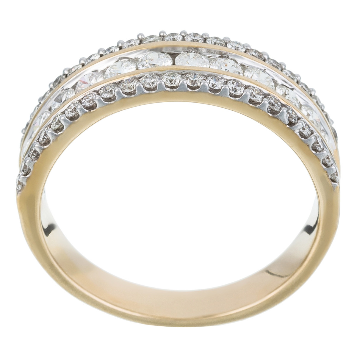 Bague "Amour Solaire" Or jaune et Diamant