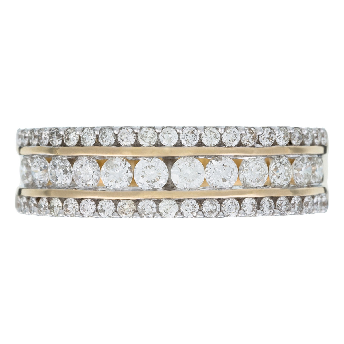 Bague "Amour Solaire" Or jaune et Diamant