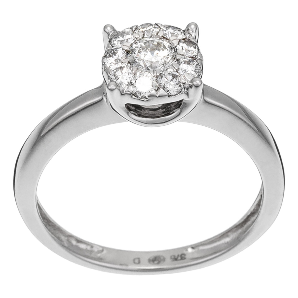 Bague "Aristocratique" Or blanc et Diamant