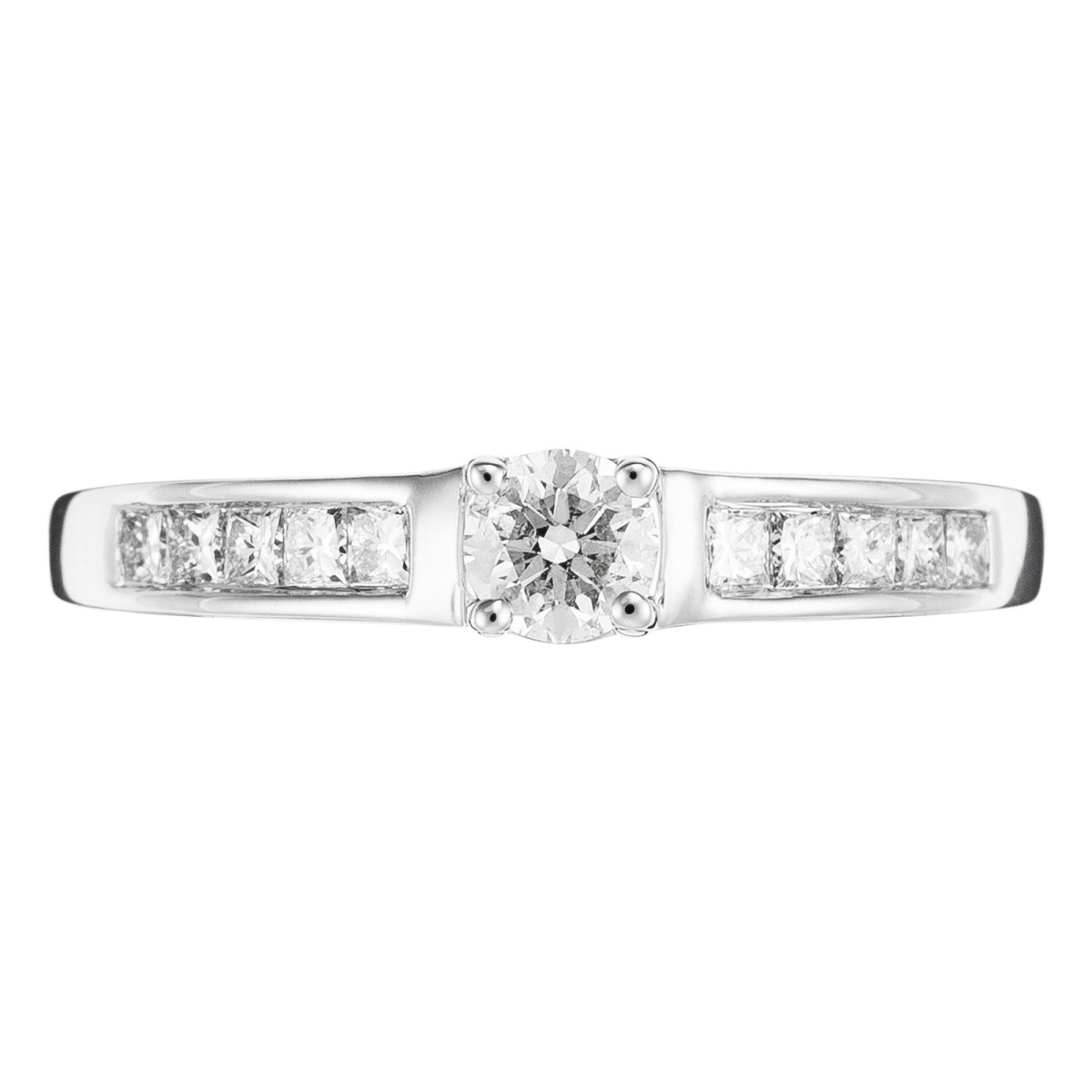 Bague "Athéna Éblouissante" Or blanc et Diamant