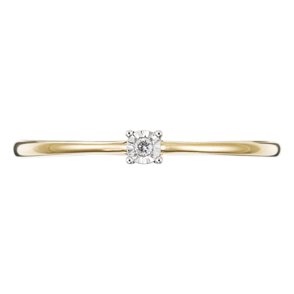 Solitaire Or Jaune et Diamant 0,01 carat "PETIT SOLITAIRE"