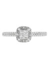 Bague Or Blanc et Diamants 0,52 carats "Brillant Duo"