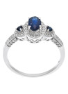 Bague Or Blanc et Diamants 0,22 carats "Les Mots Bleus"