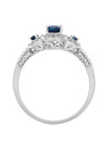 Bague Or Blanc et Diamants 0,22 carats "Les Mots Bleus"