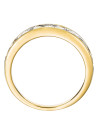 Bague Or Jaune et Diamants 0,75 carats "Alliance Rail"