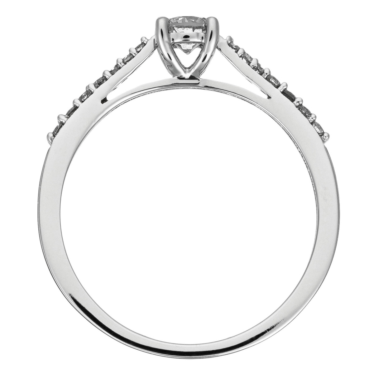 Bague Or Blanc et Diamants 0,32 carats "Dis-moi OUI" Solitaire "Dis moi oui" Or blanc et Diamants