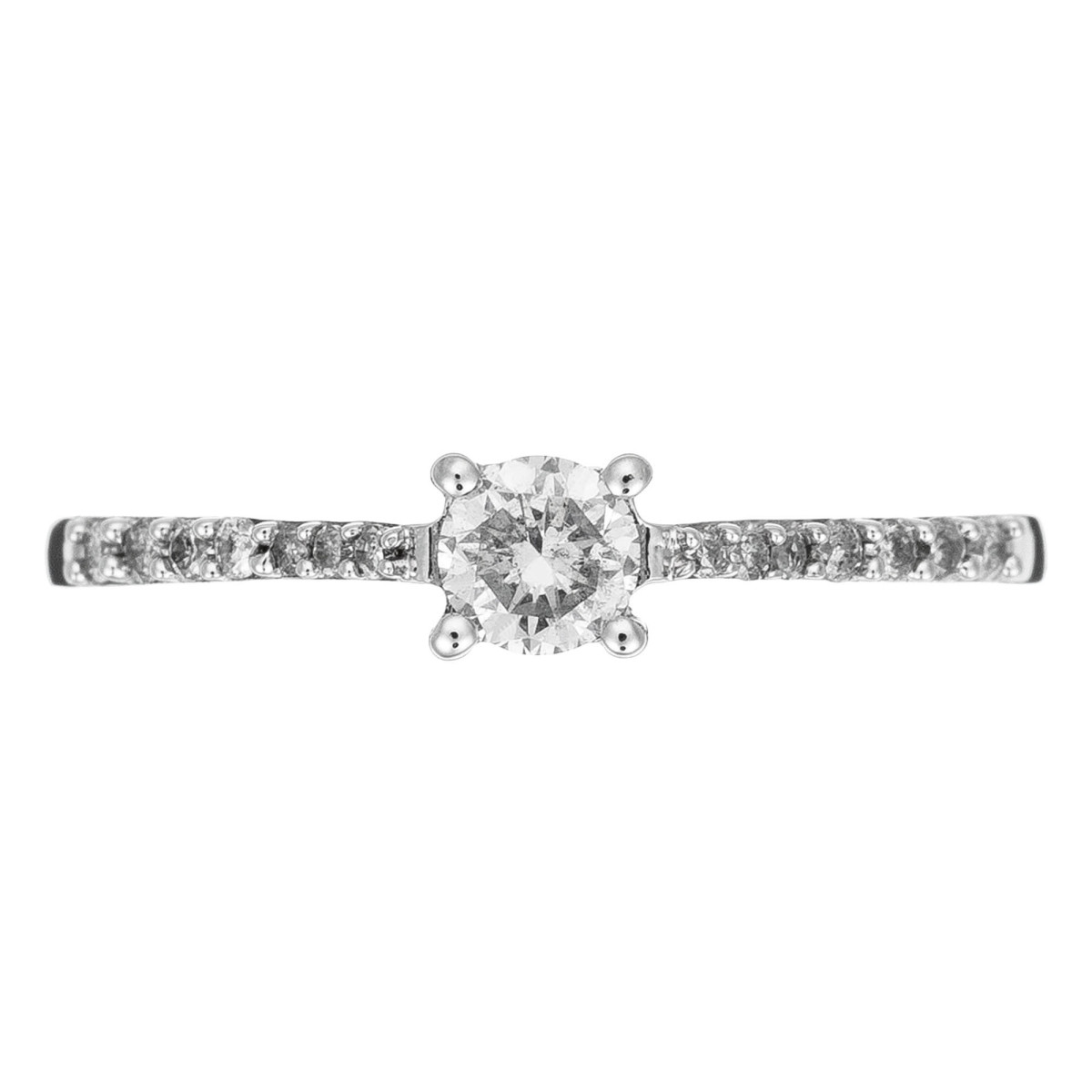 Bague Or Blanc et Diamants 0,32 carats "Dis-moi OUI" Bague "Athéna Sublime" Or blanc et Diamant
