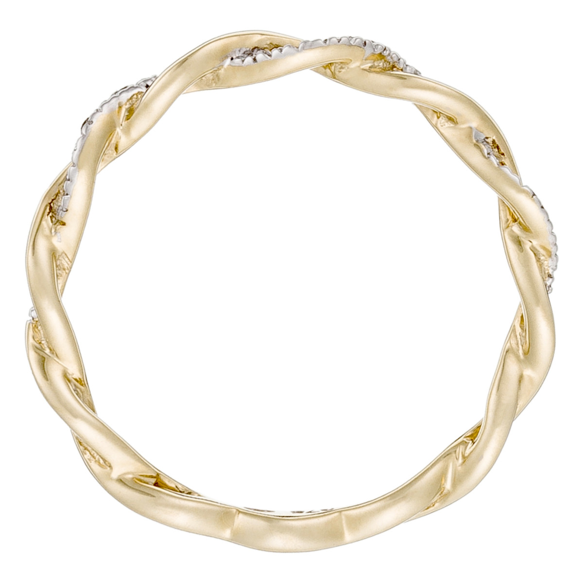 Bague "Essentielle" Or jaune et Diamant