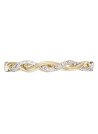 Bague Or Jaune et Diamants 0,13 carats "Entortillement"