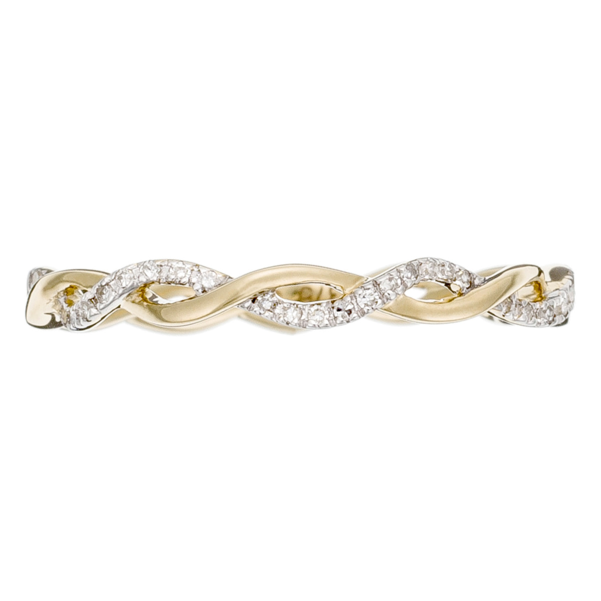 Bague "Essentielle" Or jaune et Diamant