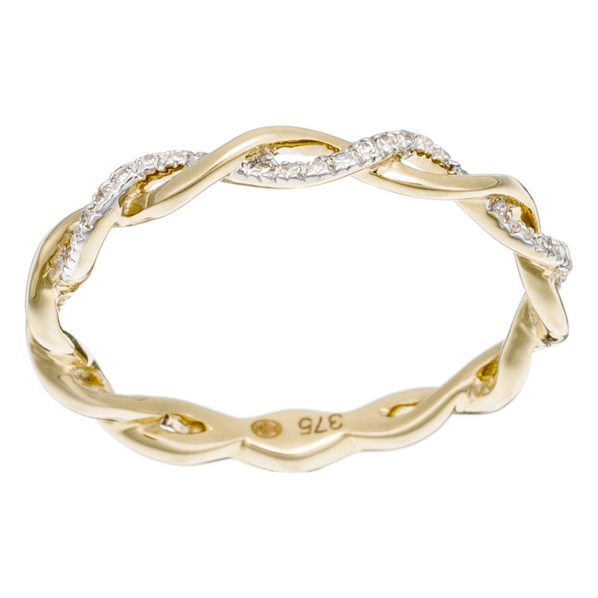 Bague "Essentielle" Or jaune et Diamant
