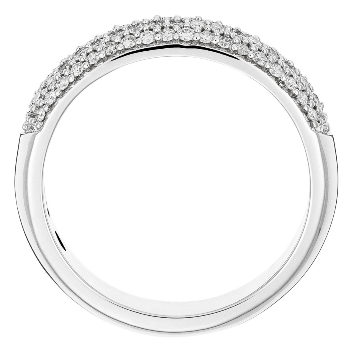Bague Or Blanc et Diamants 0,4 carats "Sincerité" Bague Or Blanc et Diamants 0,4 carat "SINCERITÉ"