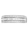 Bague Or Blanc et Diamants 0,5 carats "Kiss Baguette"