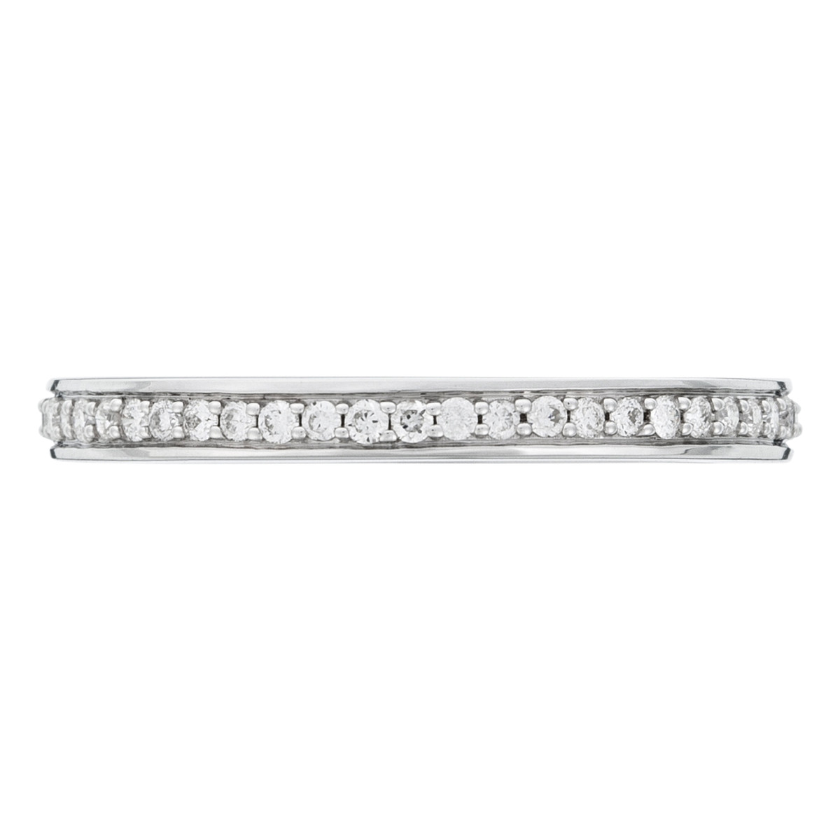Bague Or Blanc et Diamants 0,33 carats "Alliance Prestige" Bague Alliance "Prestige" Or blanc et Diamants