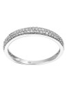Bague Or Blanc et Diamants 0,20 carats "Alliance Granité"