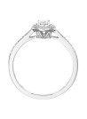 Bague Or Blanc et Diamants 0,30 carats "Brillant Somptueux"
