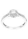 Bague Or Blanc et Diamants 0,30 carats "Brillant Somptueux"