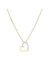 Collier Cœur Précieux Or Jaune 375 et Diamants 0.05ct