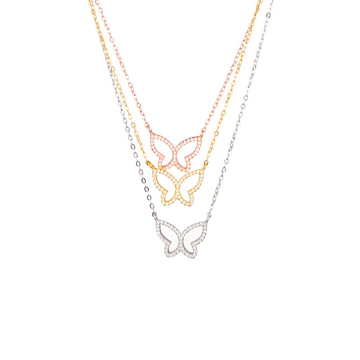 collier argent tricolore collier argent tricolore