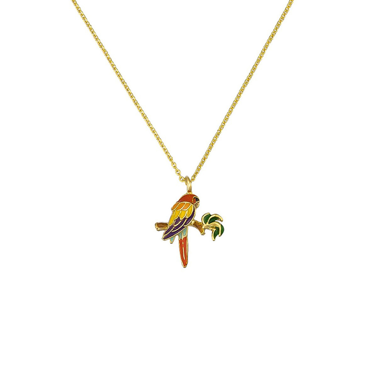 Collier laiton Doré "Jungle Luxuriante"