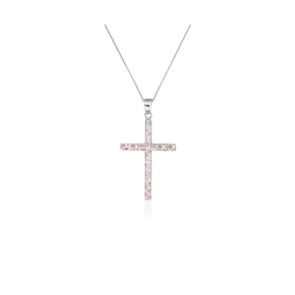 Pendentif + Chaîne Belle Croix Orné de Cristaux Swarovski | Mes-bijoux.fr Pendentif + Chaîne Belle Croix Orné de Cristaux Swarovski | Mes-bijoux.fr