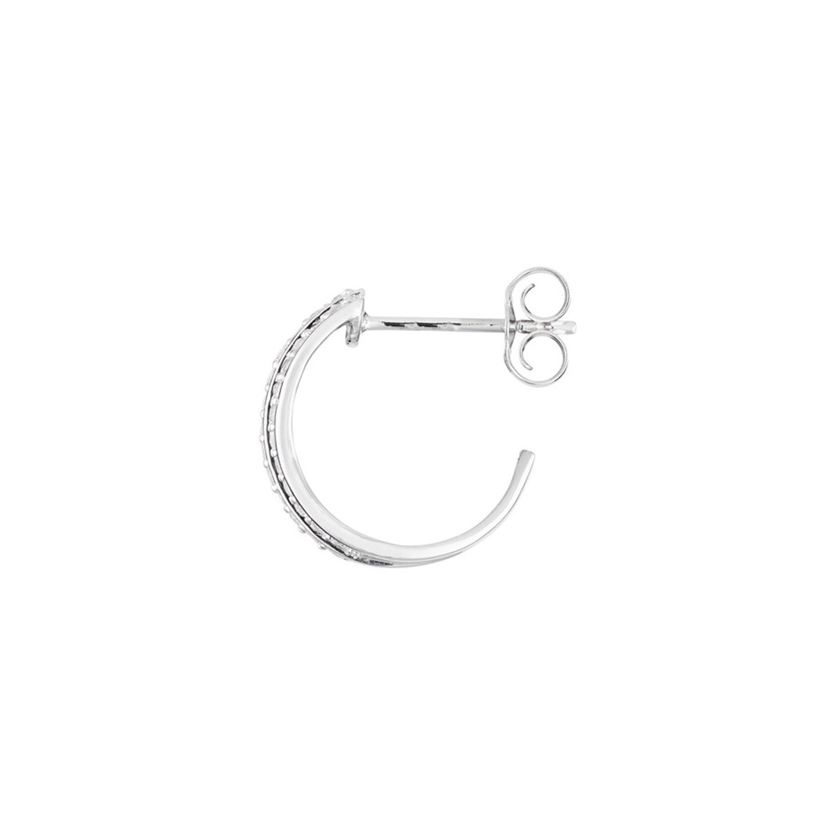 Boucles d'oreilles "Isaure" Or blanc et Diamant