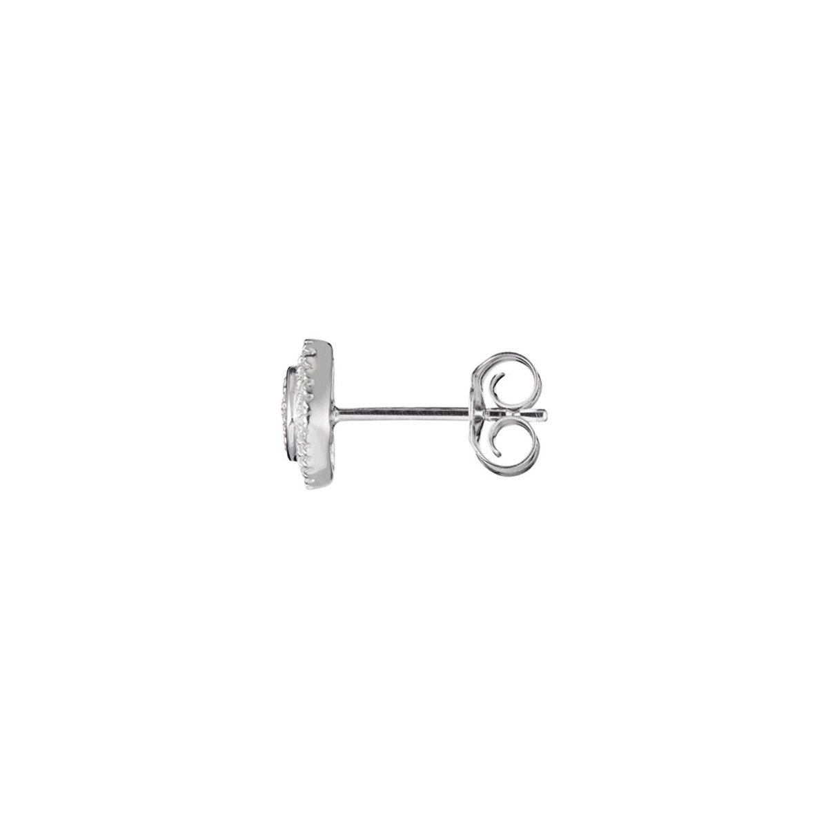 Boucles d'oreilles "Aéla" Or blanc et Diamant