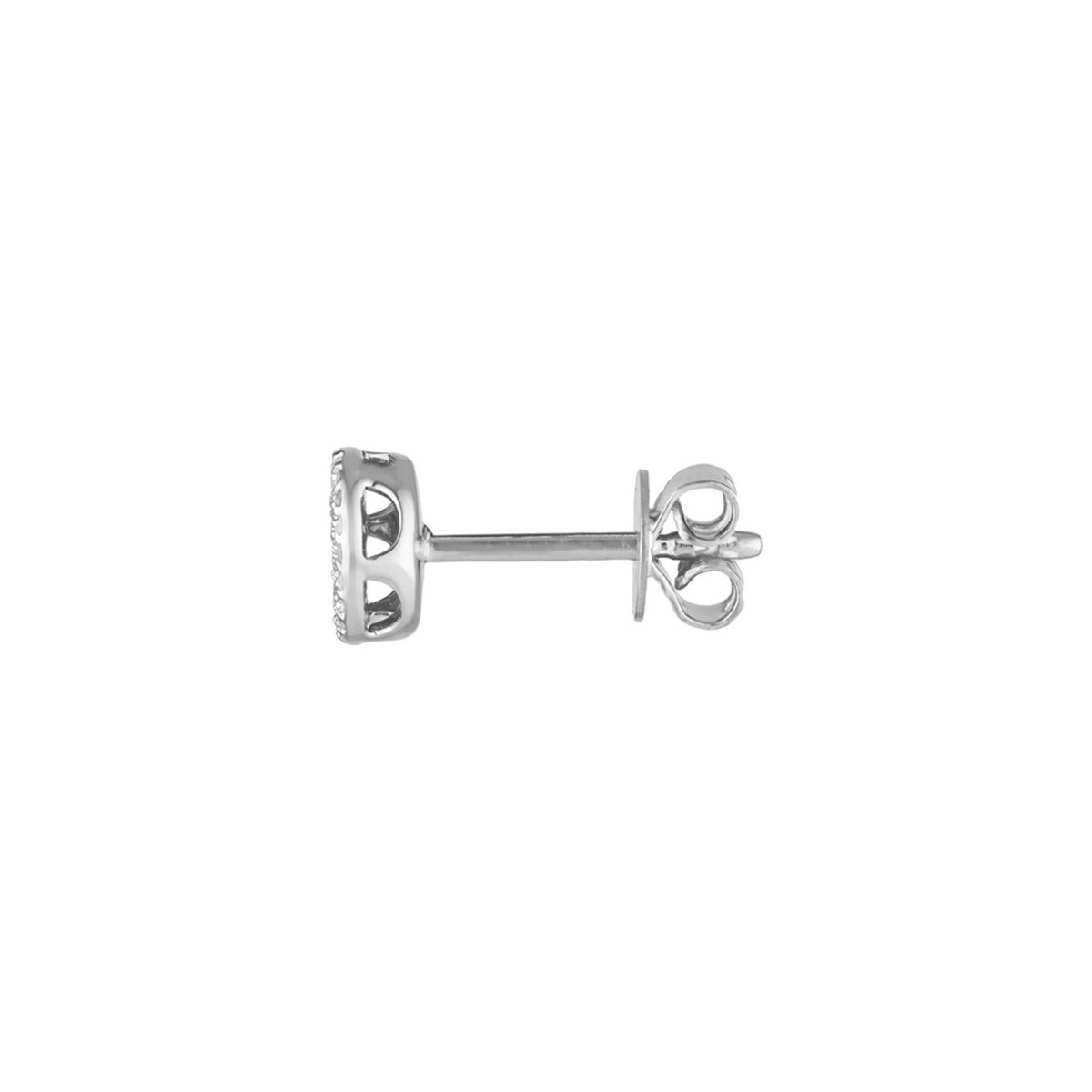 Boucles d'oreilles Or Blanc et Diamants 0,18 carat "HEAVENLY " Boucles d'oreilles " Paulette" Or blanc et Diamant