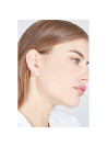 Boucles d'oreilles Or Blanc et Diamants 0,18 carat "HEAVENLY "