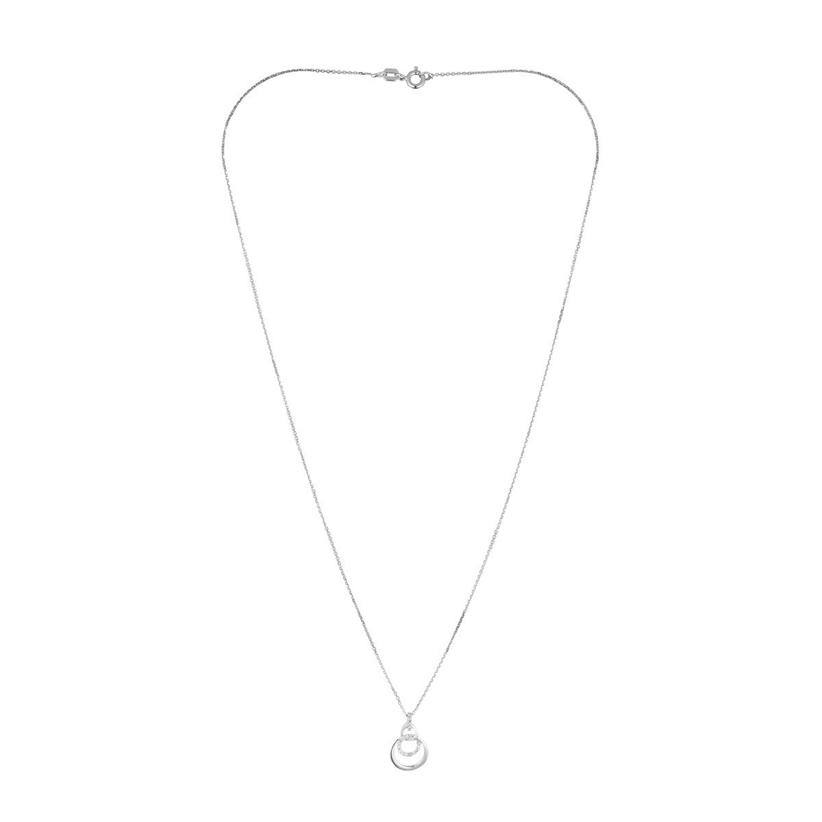 Pendentif "Anaïse" Or blanc et Diamant